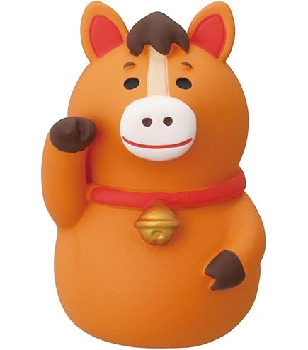 Amazon.co.jp: デコレコーポレーション concombre 陶器の干支飾り 馬